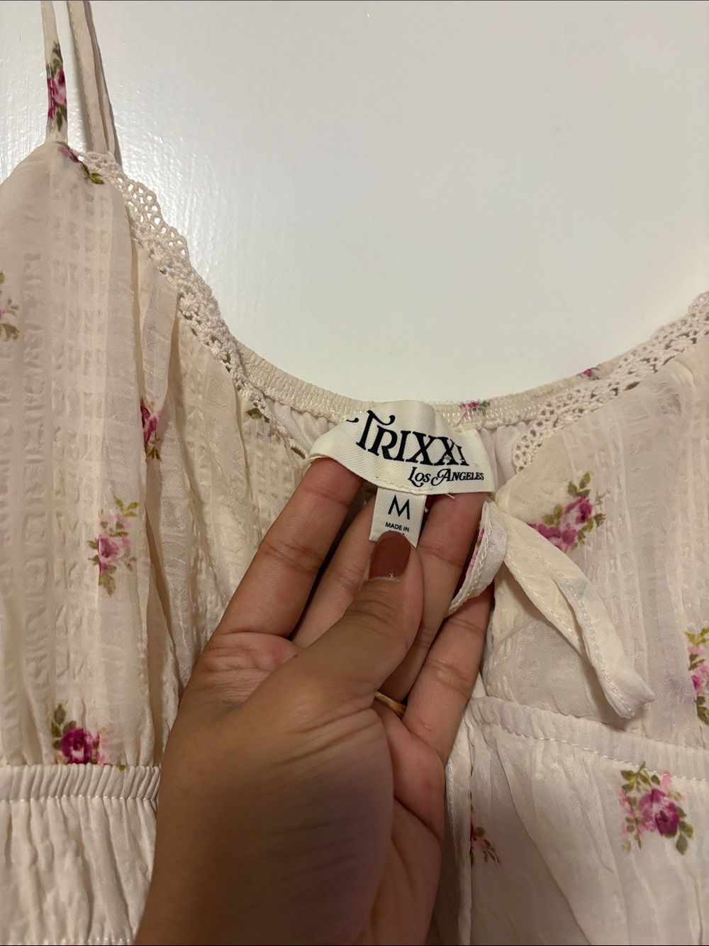 White Floral Tiered Maxi Dress - Picture 3 of 6